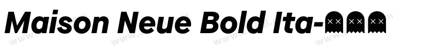 Maison Neue Bold Ita字体转换
